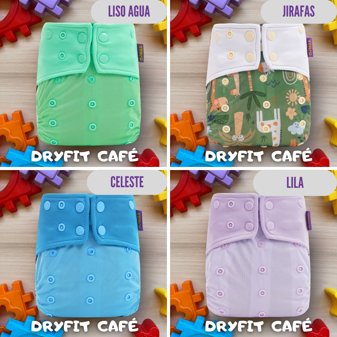 SET x2 PAÑALES PREMIUM (CARBÓN + DRYFIT CAFÉ)