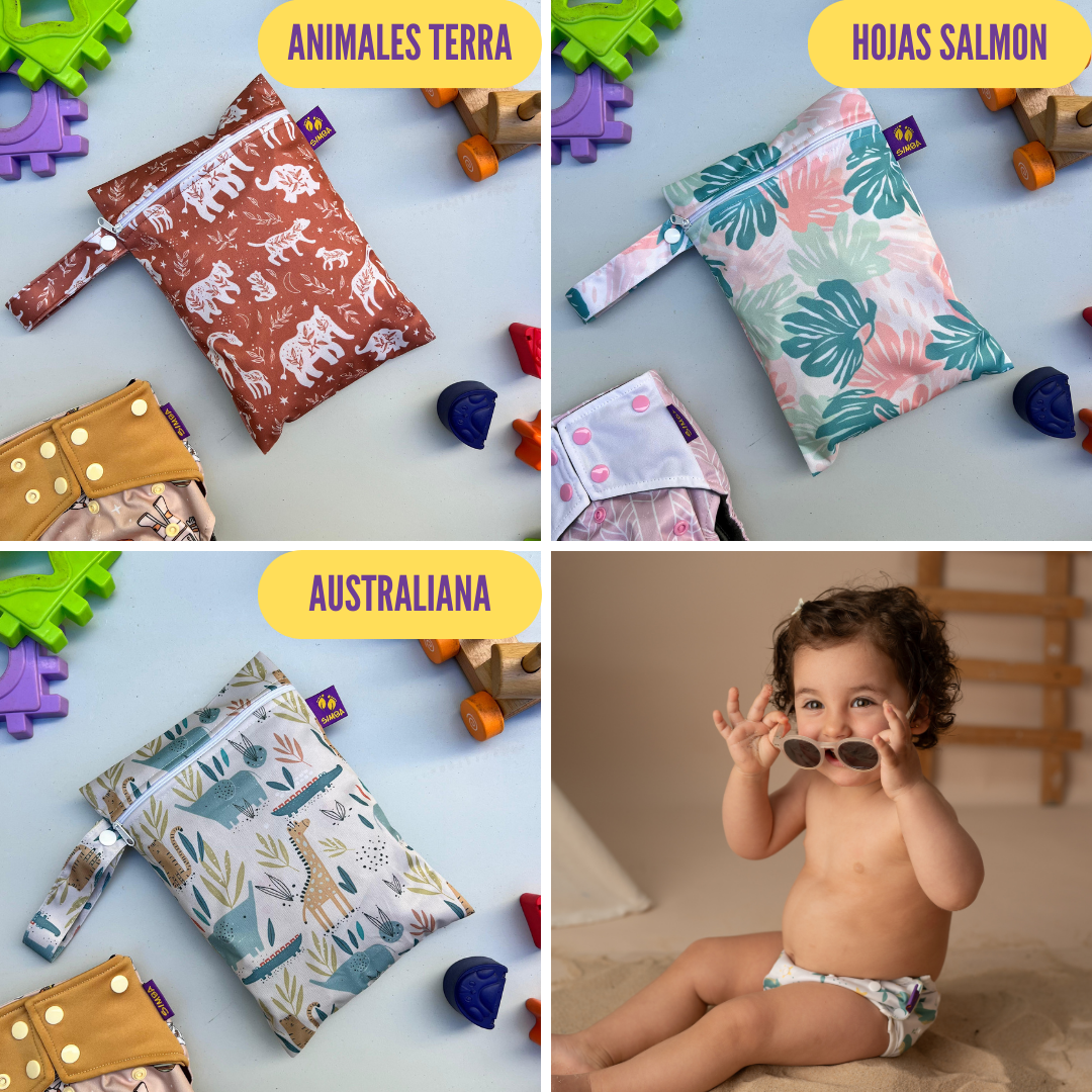BOLSA PARA PAÑAL DE TELA SIMBA