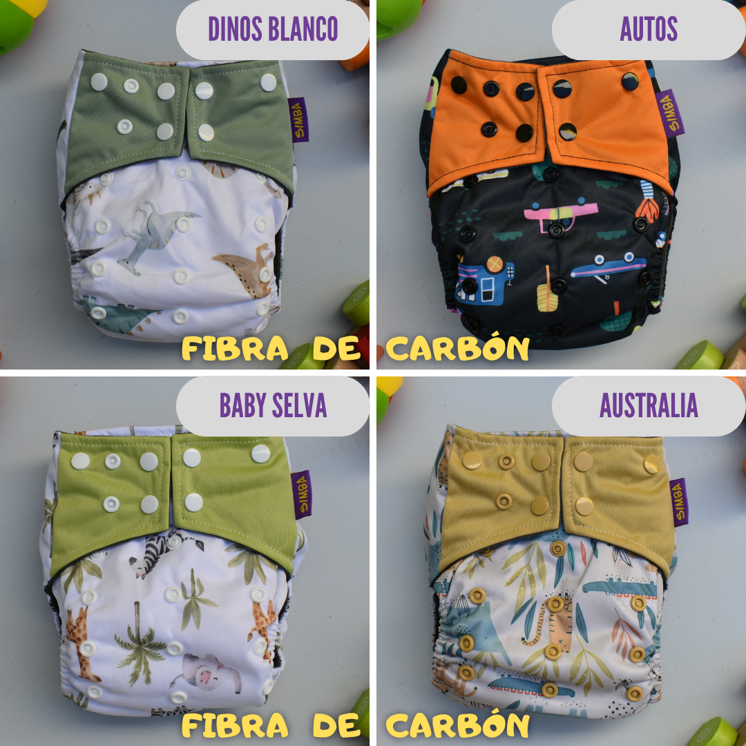 PACK X10 - "PAÑALEO MIXTO" (incluye 20 insertos) 🎁 BOLSA IMPERMEABLE