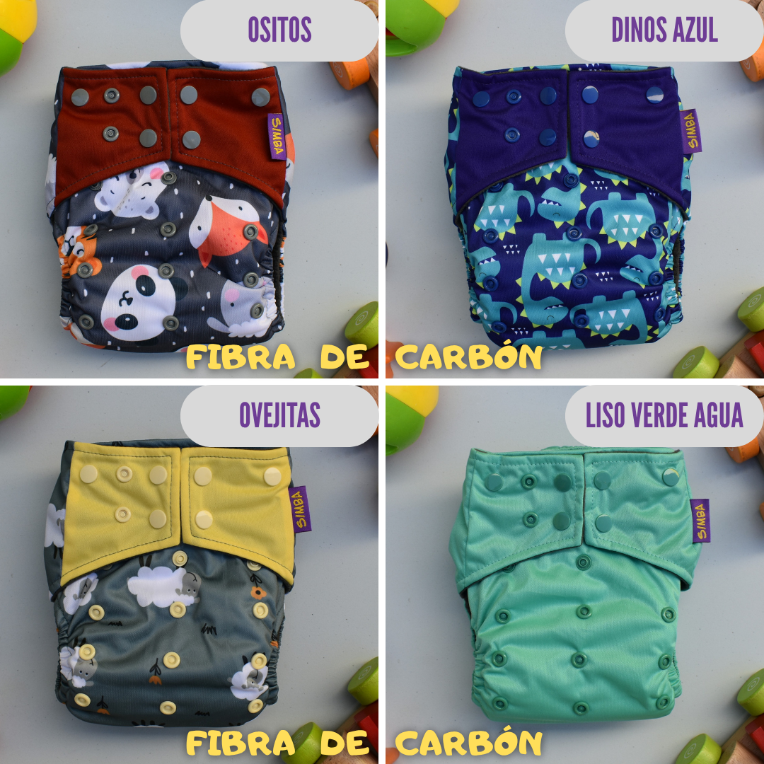 PACK X10 - "PAÑALEO MIXTO" (incluye 20 insertos) 🎁 BOLSA IMPERMEABLE
