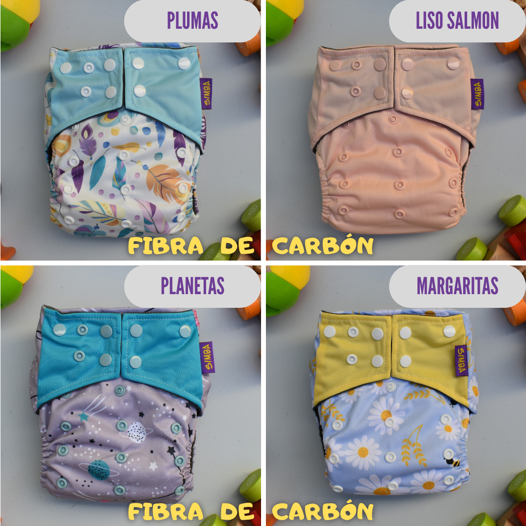 PACK X10 - "PAÑALEO MIXTO" (incluye 20 insertos) 🎁 BOLSA IMPERMEABLE