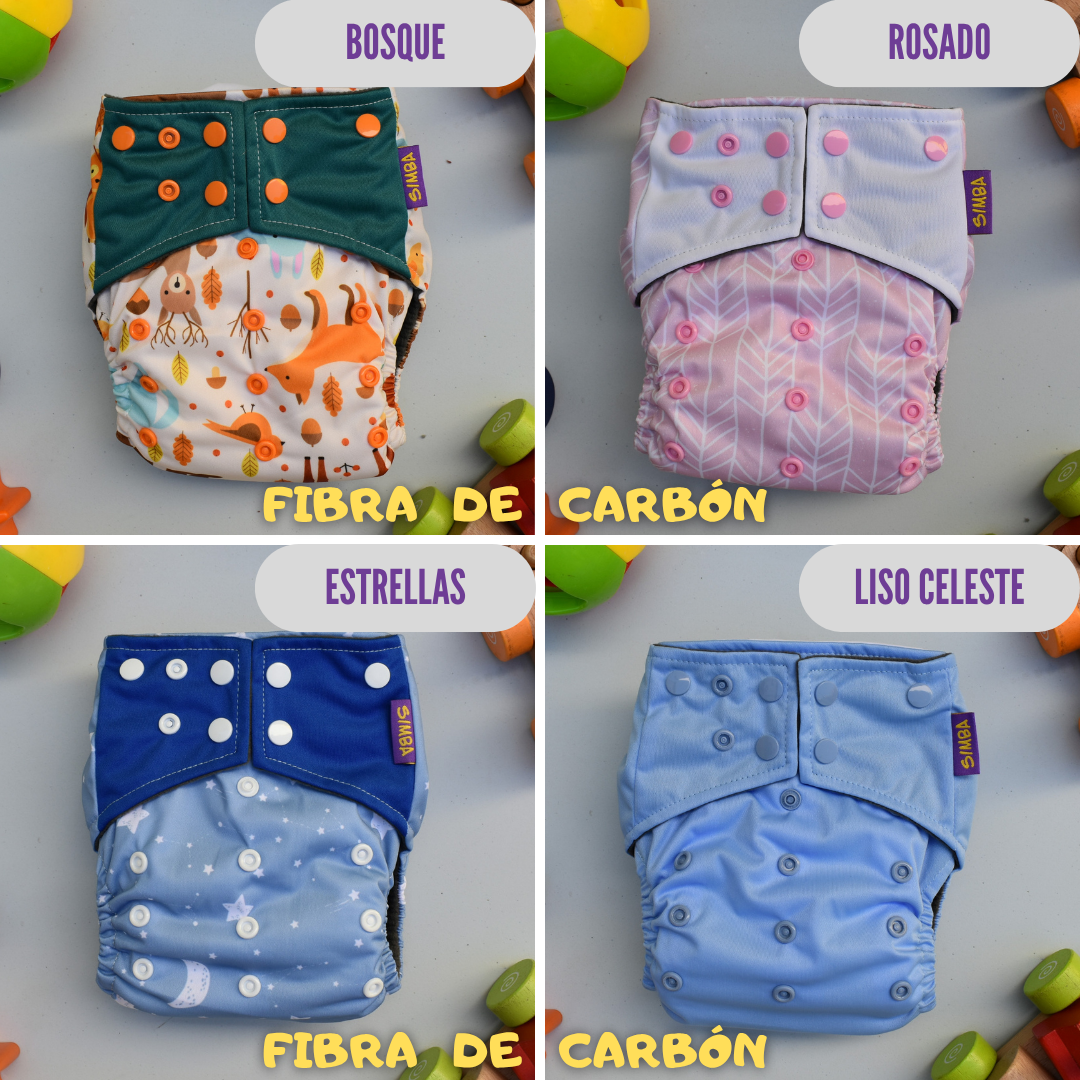 PACK X10 - "PAÑALEO MIXTO" (incluye 20 insertos) 🎁 BOLSA IMPERMEABLE