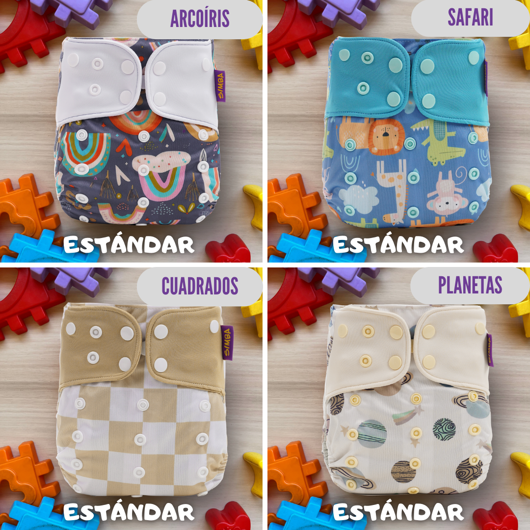 Set x4 Pañales Estándar | Incluye 4 Absorbentes