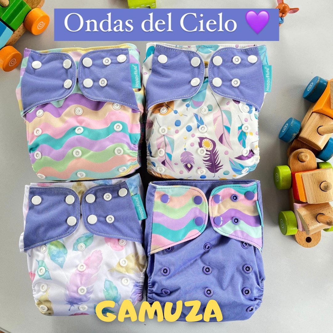 SET x4 PAÑALES ESTÁNDAR DE GAMUZA