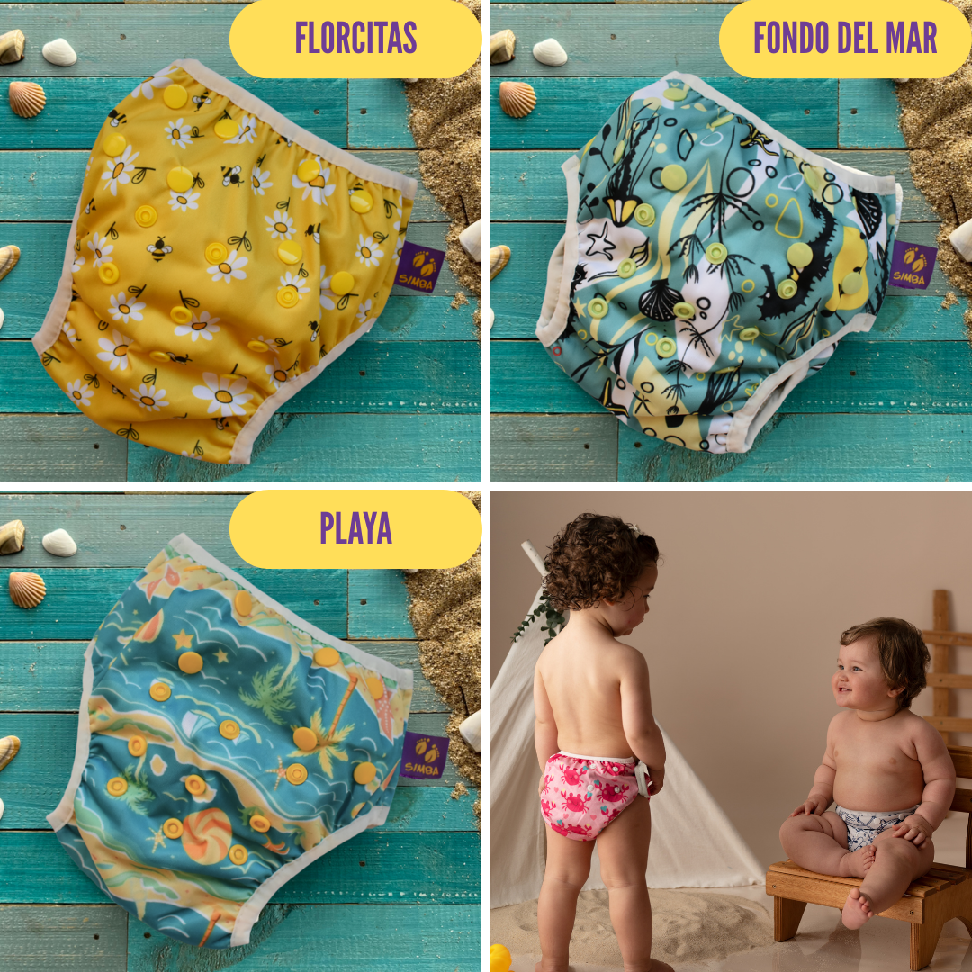 PROMO PLAYA - DOS PAÑALES DE AGUA + BOLSA CHICA