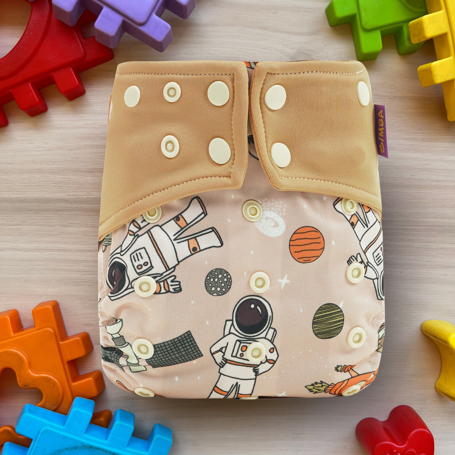 PAÑAL DE BOLSILLO PREMIUM (DryFit café) - incluye un inserto