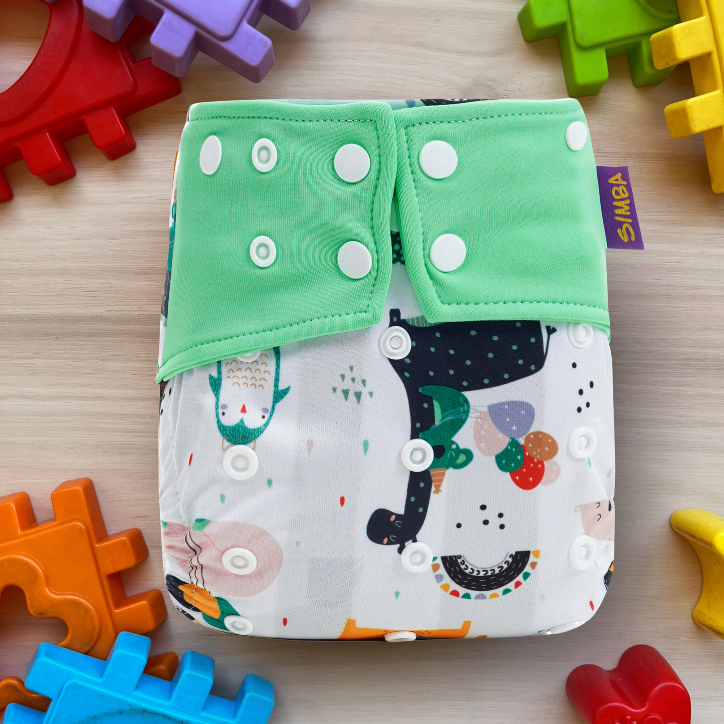 PAÑAL DE BOLSILLO PREMIUM (DryFit café) - incluye un inserto