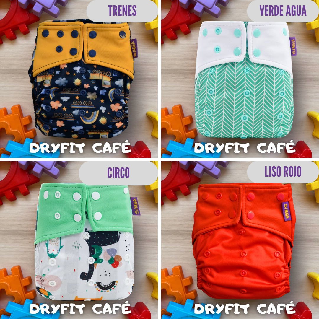 PACK X10 - "PAÑALEO MIXTO" (incluye 20 insertos) 🎁 BOLSA IMPERMEABLE