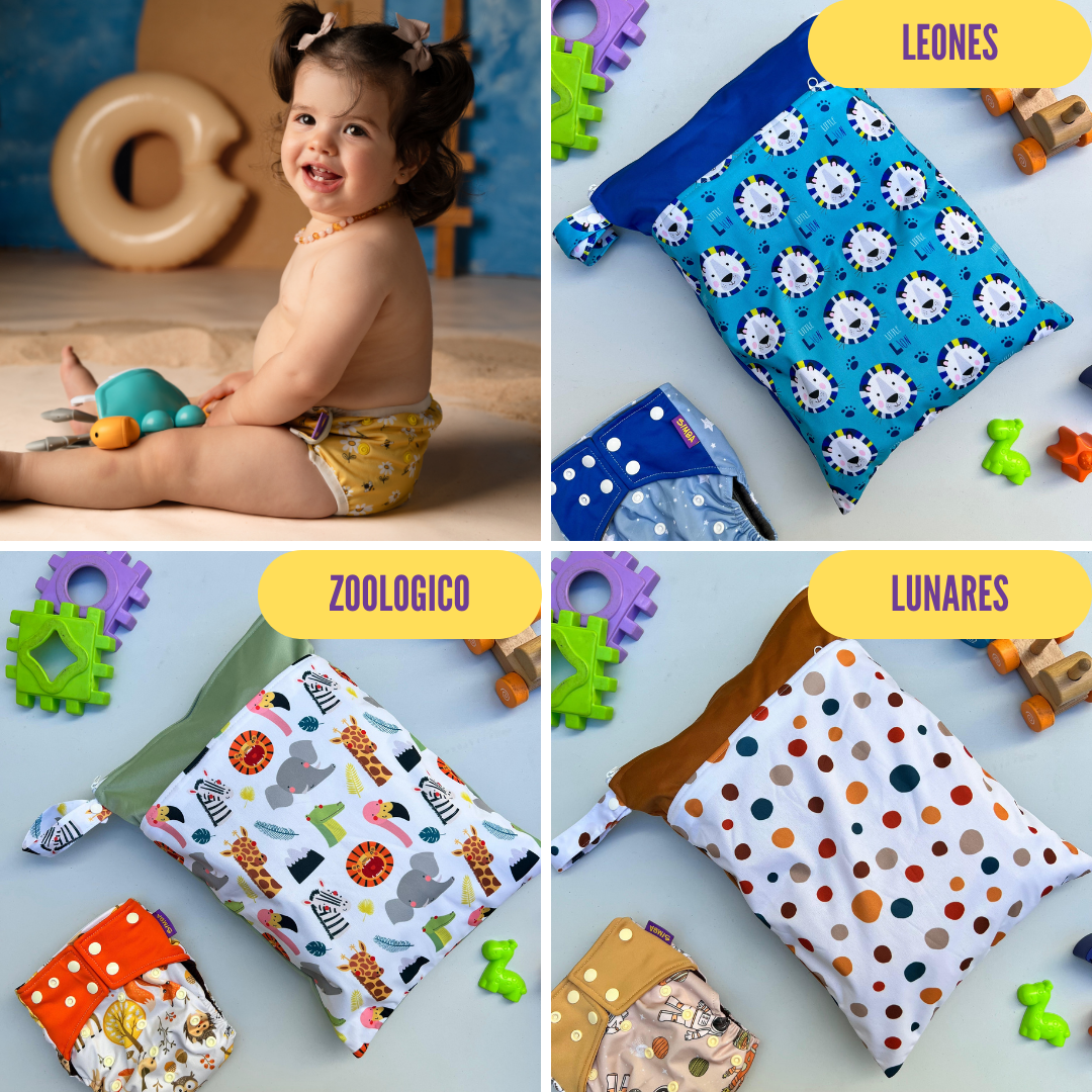 PACK x8 Pañales DryFit Café | Incluye 8 Absorbentes