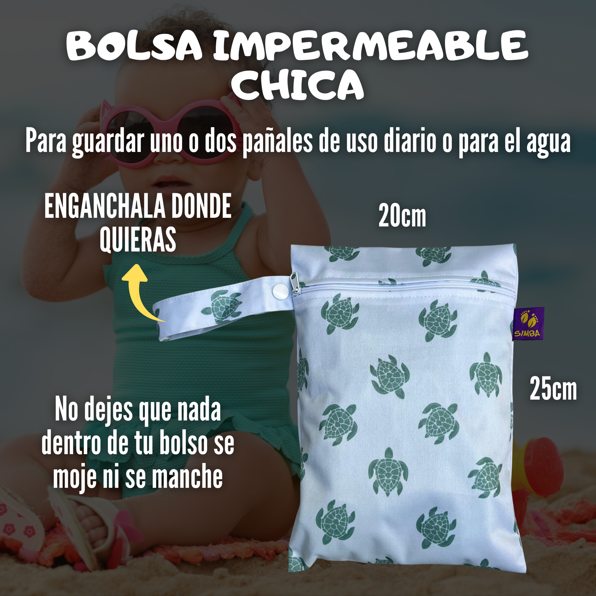 BOLSITA PARA PAÑAL ECOLOGICO SIMBA URUGUAY 