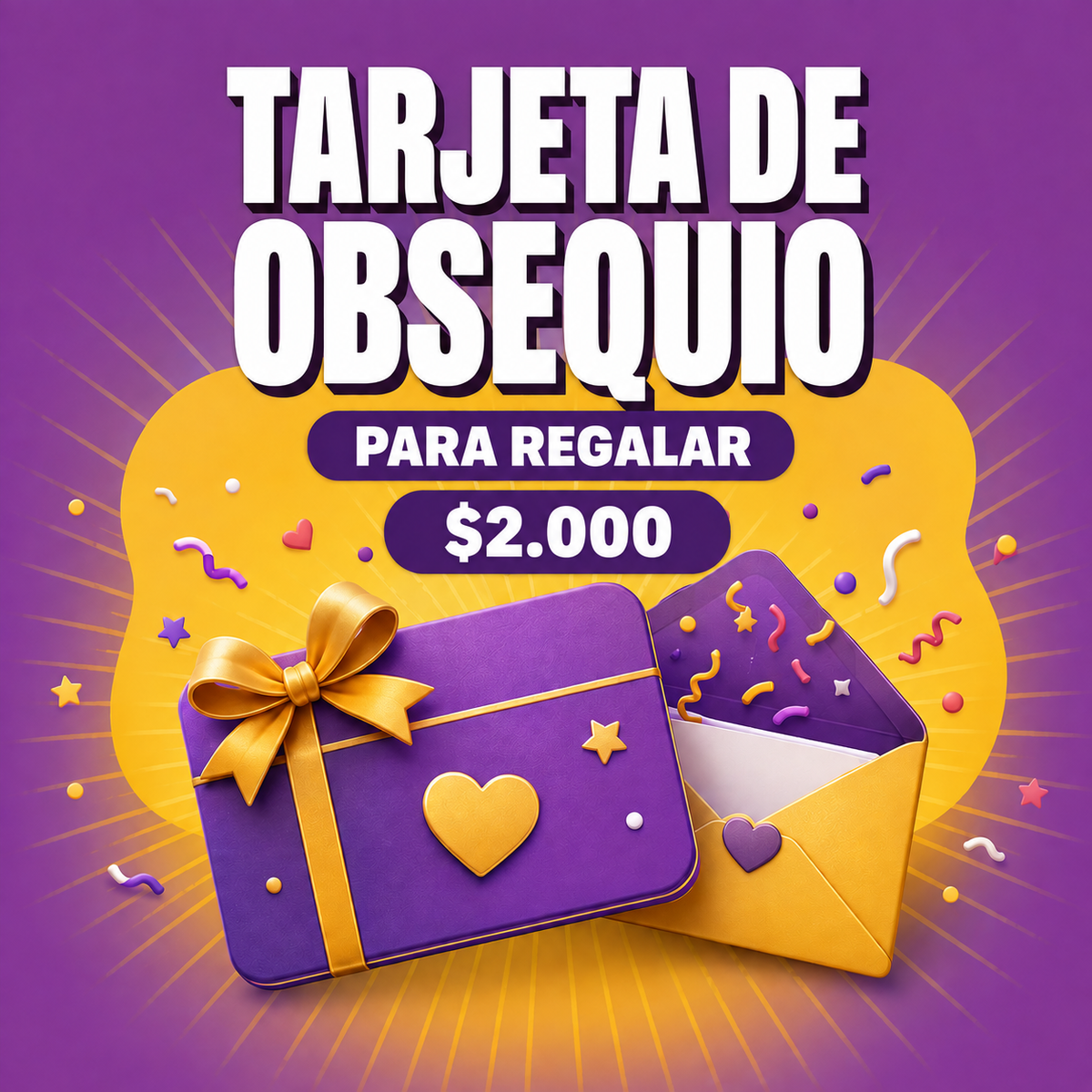 Tarjeta de Obsequio "Para Regalar"