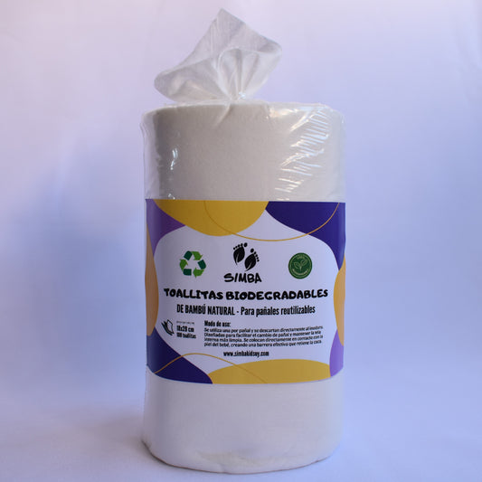 Rollos de Toallitas de Bambú Biodegradables para pañales reutilizables ecológicos de tela.