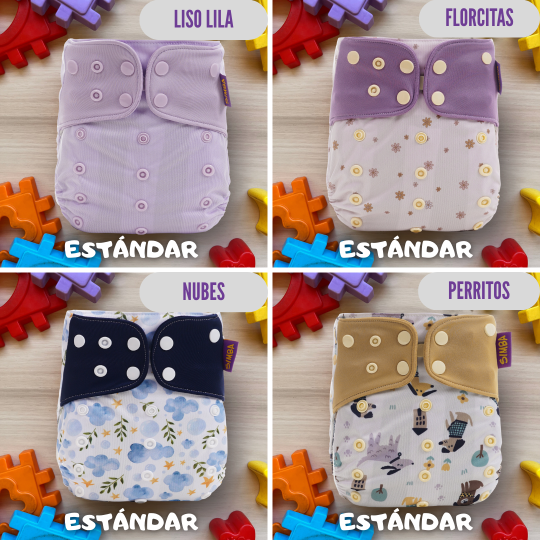 PACK x8 Pañales Estándar | Incluye 8 Absorbentes