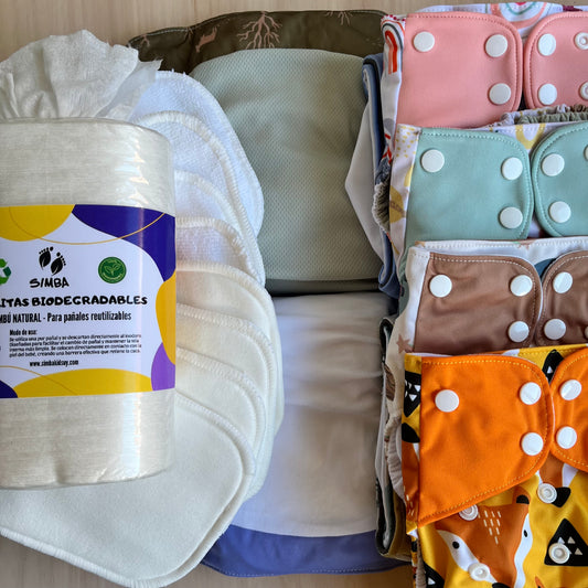 PACK x4 | ESTÁNDAR "COMBINADO" - Gamuza + DriFit Gris (incluye 8 insertos)