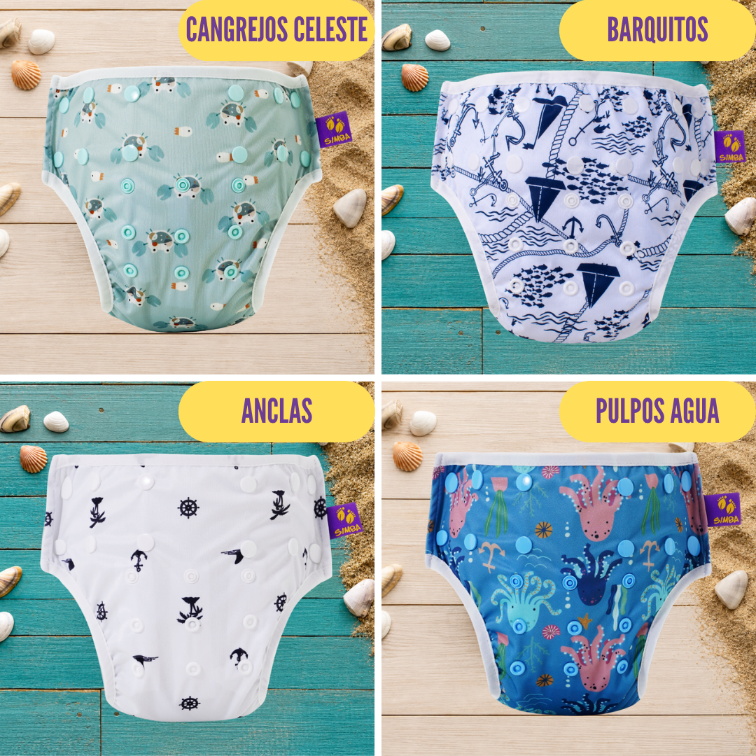 PROMO VERANO - PAÑAL DE AGUA + BOLSA CHICA + REMERA UV