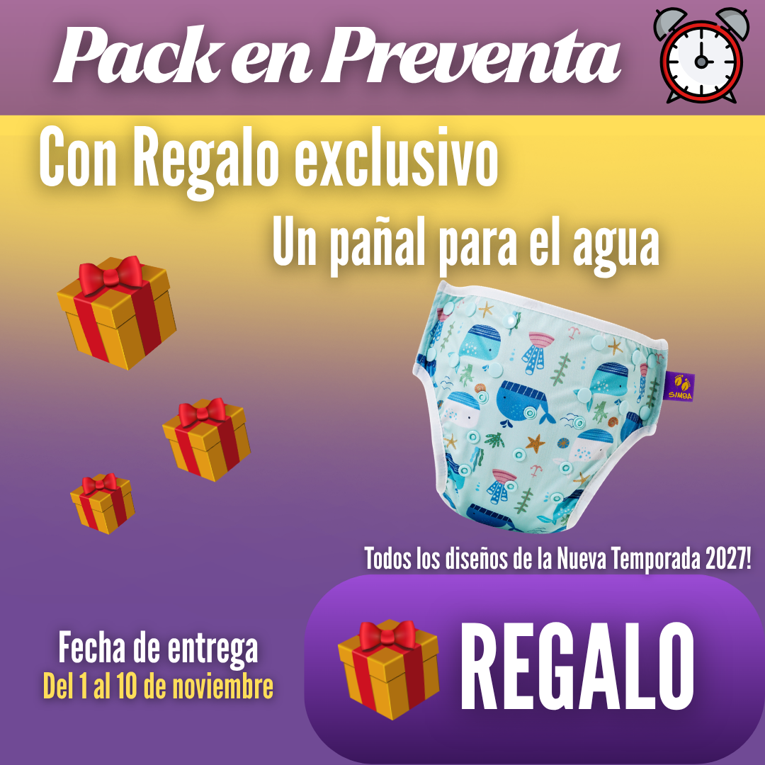 🔥PREVENTA🔥 Set Primeros Pasos 2 pañales | incluye 4 absorbentes y rollo