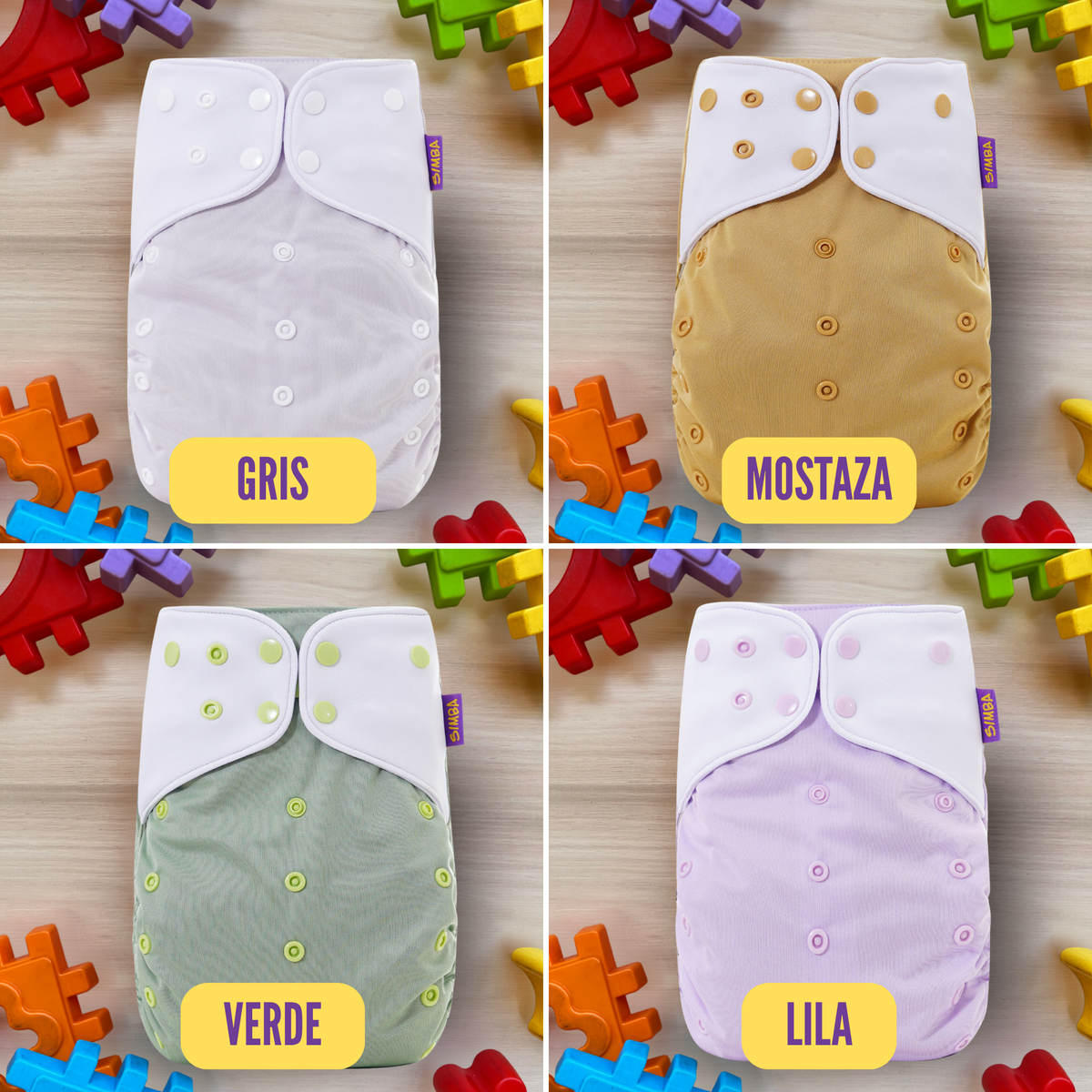 SET X6 PAÑALES PARA NIÑOS | Incluye 12 Absorbentes