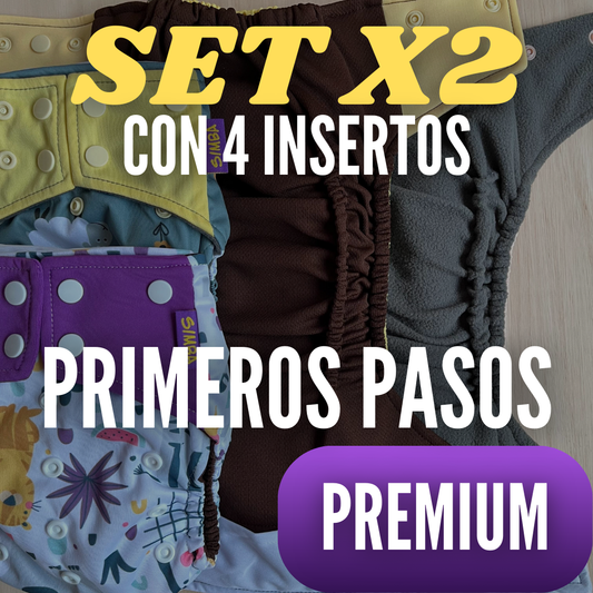 SET x2 PAÑALES PREMIUM (CARBÓN + DRYFIT CAFÉ)