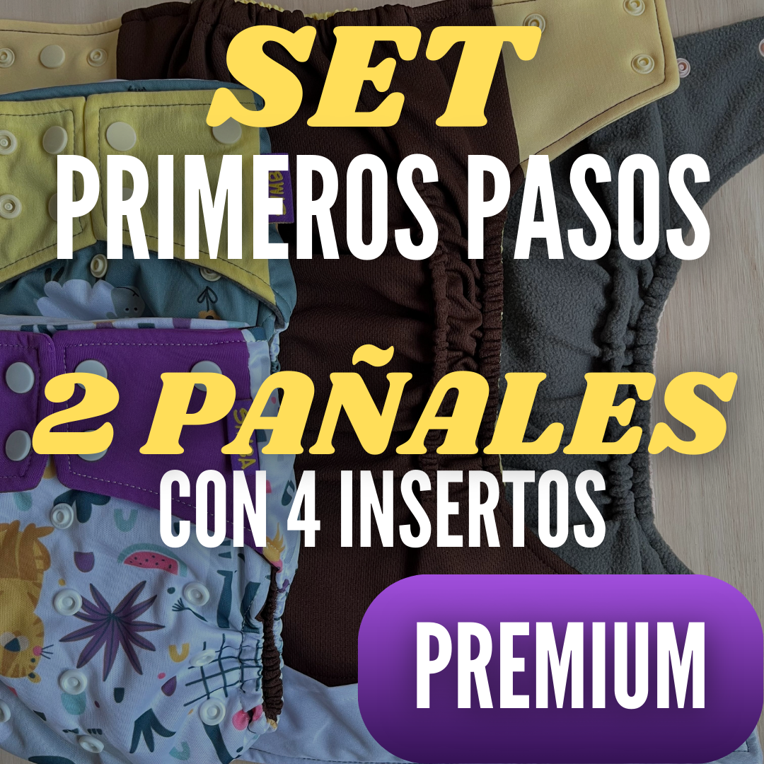 SET x2 PAÑALES PREMIUM (CARBÓN + DRYFIT CAFÉ)