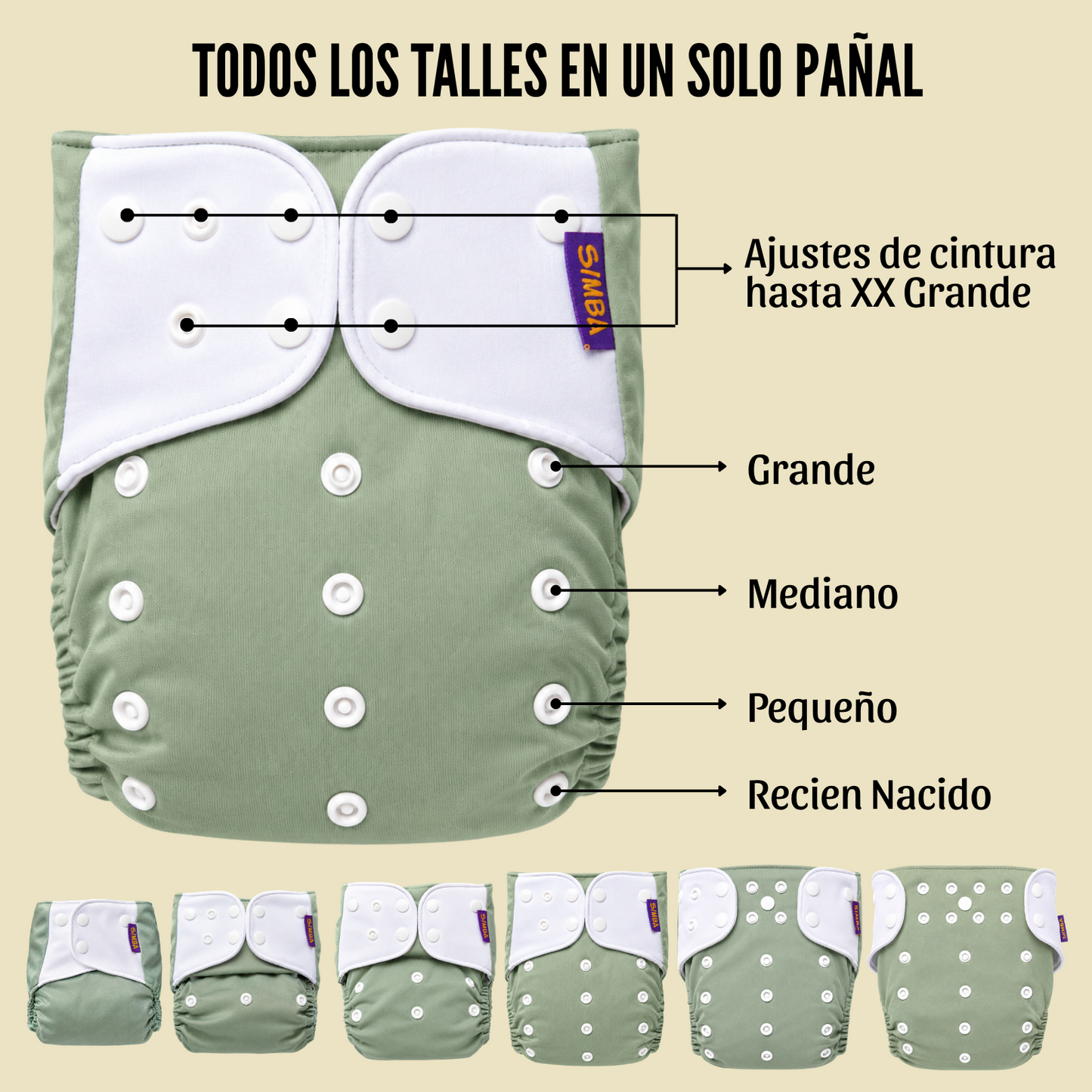 PACK NOCHE x2 Pañales | 6 absorbentes