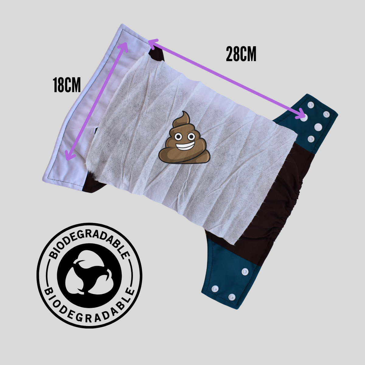 TOALLITA PARA RETENER CACA DE BEBE PARA PAÑAL DE TELA 