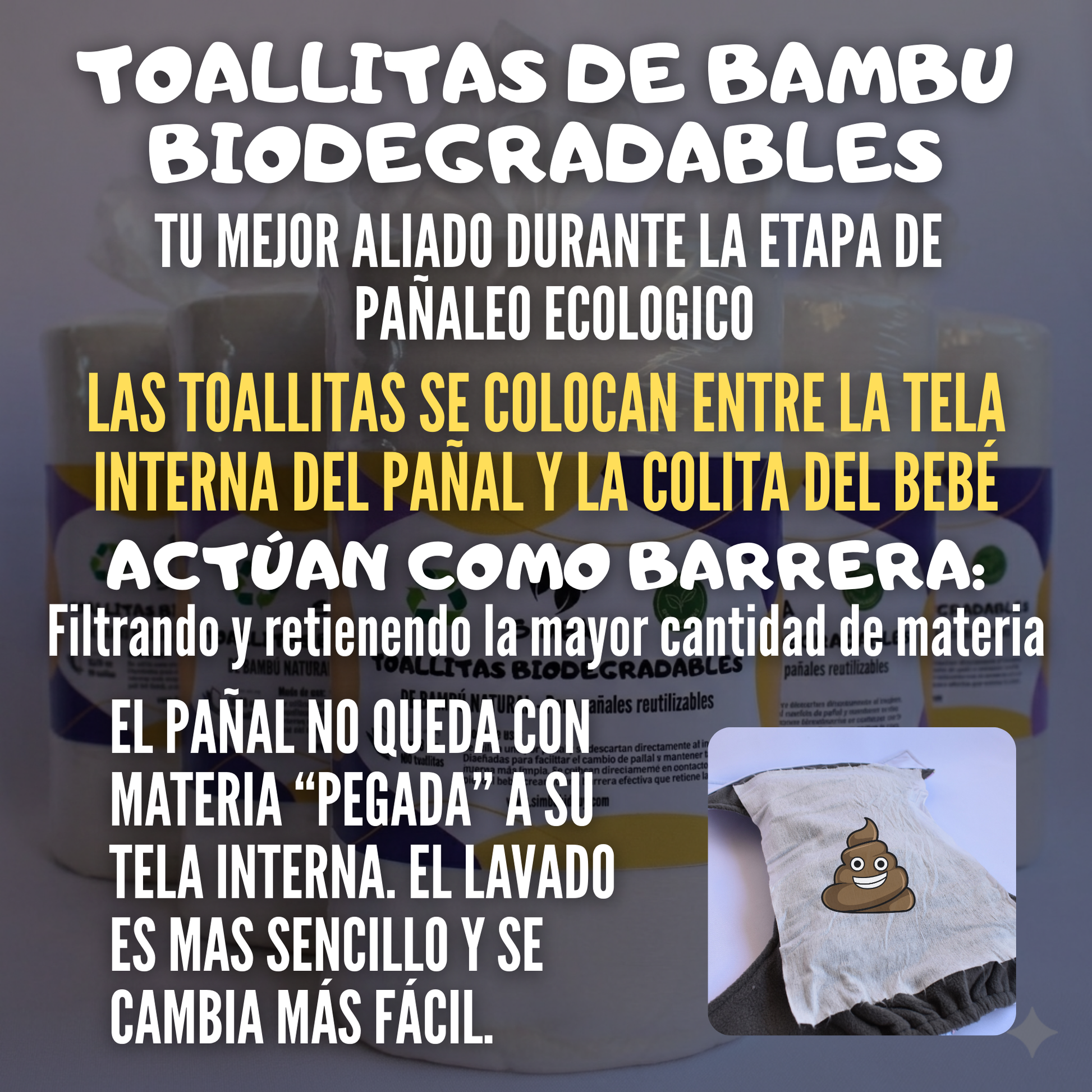 FILTO DE BAMBU PARA PAÑAL REUTILIZABLE