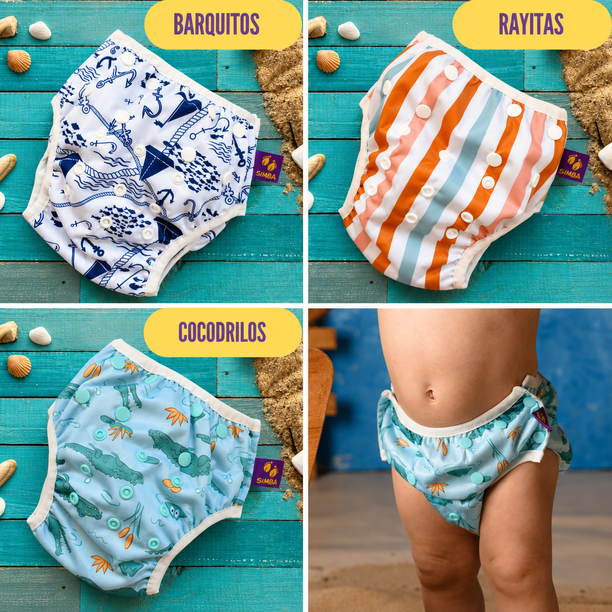PROMO PLAYA - DOS PAÑALES DE AGUA + BOLSA CHICA